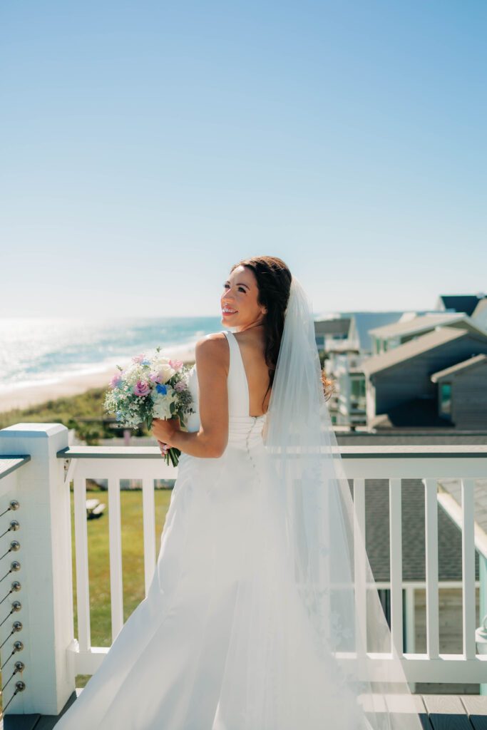 Bride getting ready at Wrightsville Beach